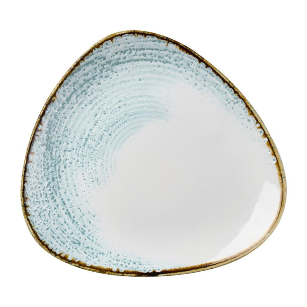 Churchill Homespun Accents Aquamarine Triangle Plate 265mm (Pack of 12) - DX097 Plates Churchill