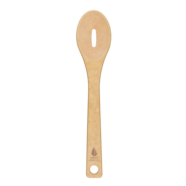 Natural Elements Wood Fibre Slotted Spoon 1'' - DX356  Natural Elements