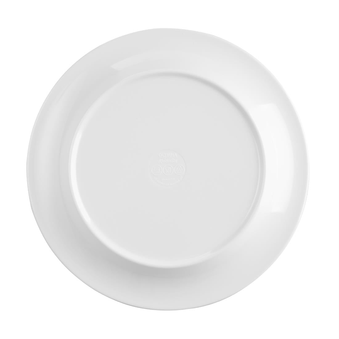 Olympia Kristallon Gala Melamine Plates Blue Rim 240mm (Pack of 6) - DX436 Plates Olympia