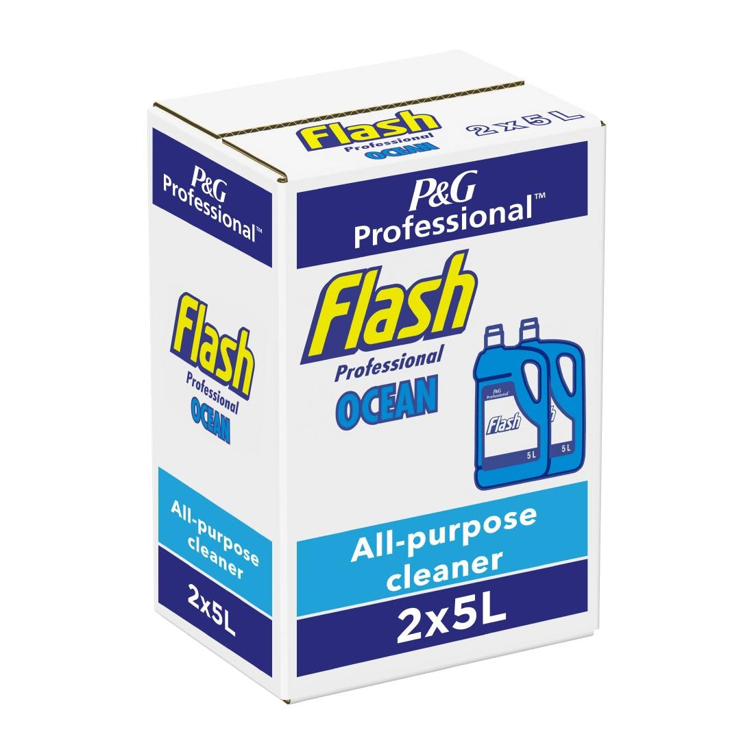 Flash Professional All-Purpose Cleaner Ocean (Pack of 2 x 5Ltr) - DX550 P&G Professional
