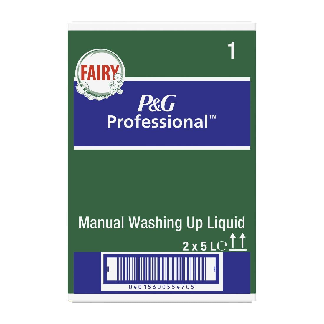 Fairy Professional D1 Hand Dishwash Liquid Original 5Ltr (Pack of 2) - DX554 P&G Professional