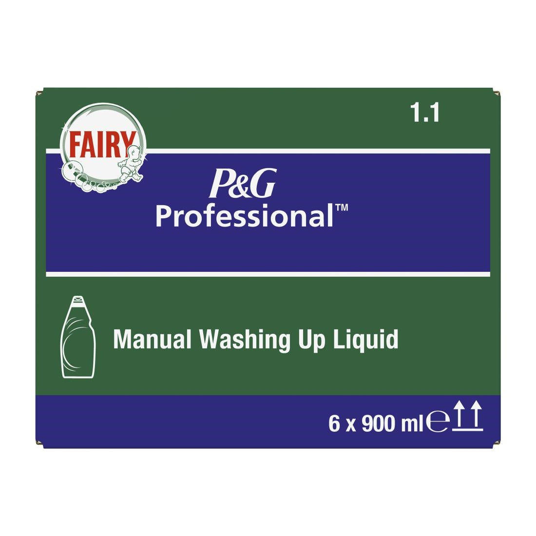 Fairy Professional 1.1 Washing Up Liquid Original 900ml (Pack of 6) - DX558 P&G Professional