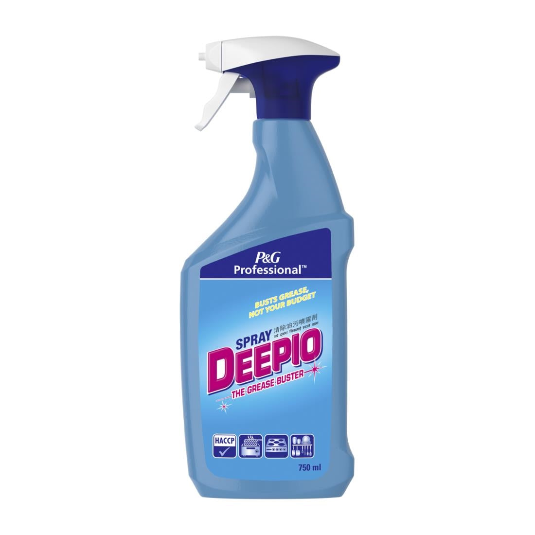 Deepio Professional Kitchen Degreaser Spray 750ml (Pack of 6) - DX561 P&G Professional