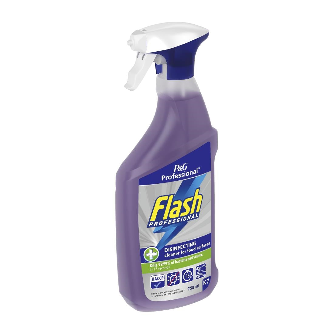Flash Professional Disinfecting Cleaning Spray for Food Surfaces 750ml (Pack of 6) - DX563 P&G Professional