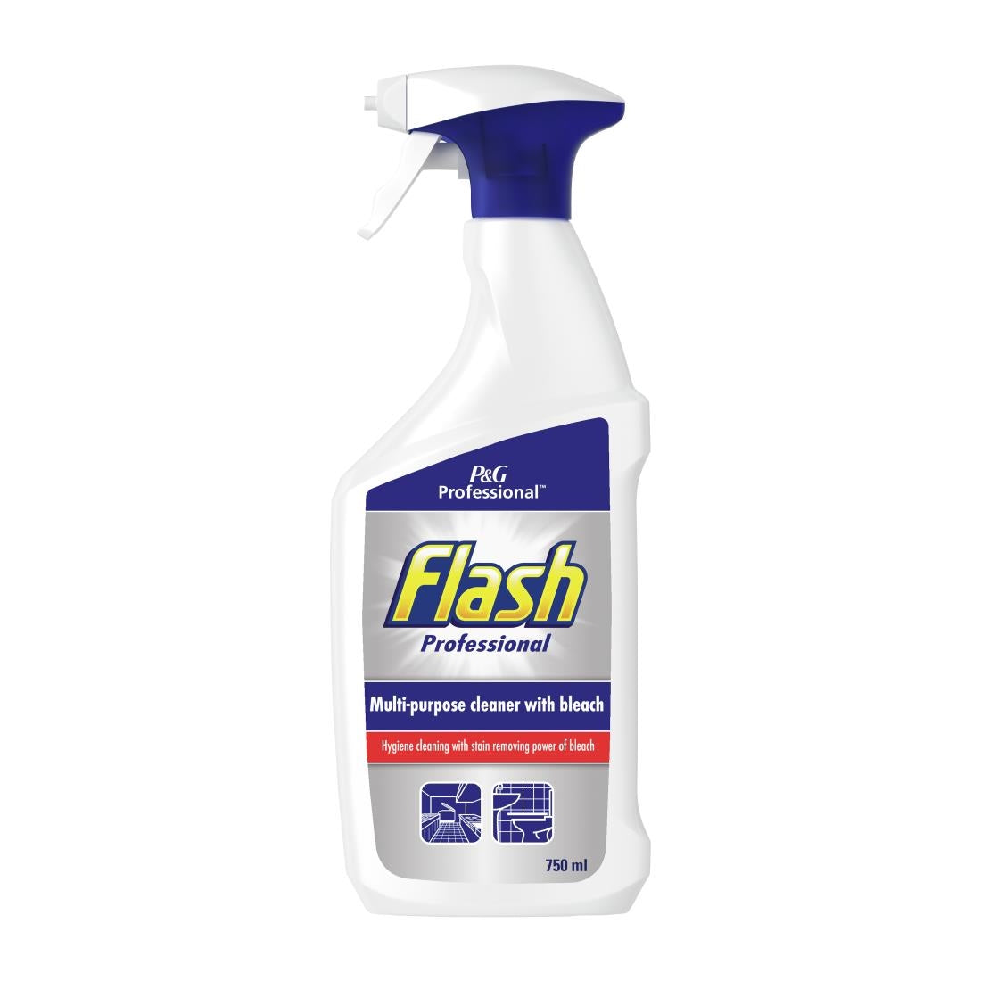 Flash Professional Multi-Purpose Cleaner With Bleach 750ml (Pack of 10) - DX564 P&G Professional