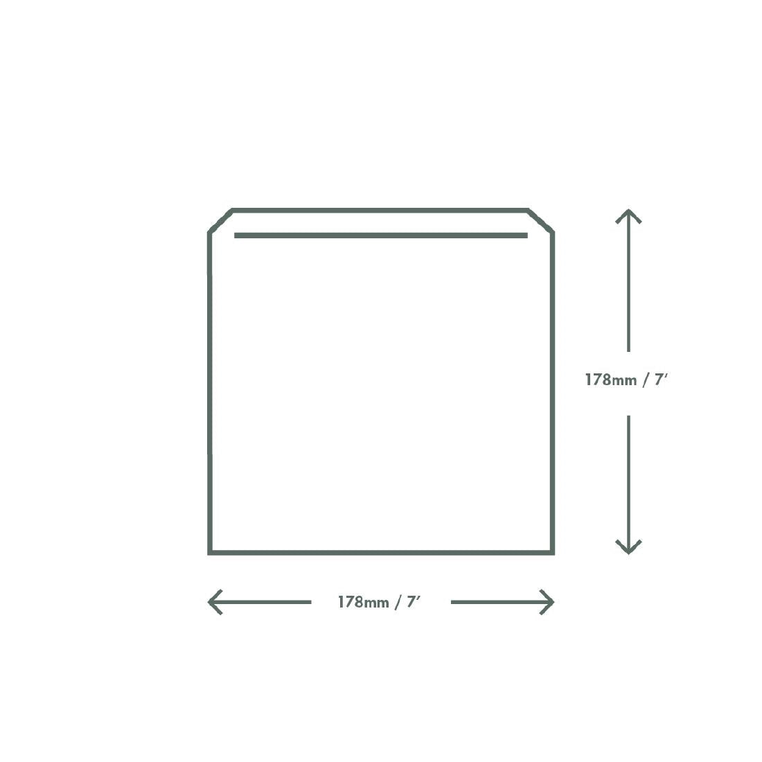 Vegware Compostable Paper Sandwich Bags Kraft - 7x7" (Pack of 1000) - DX575 Paper Bags Vegware