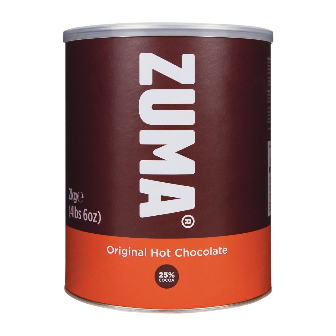 Zuma Original Hot Chocolate (25% Cocoa) 2kg Tin - DX616 Zuma