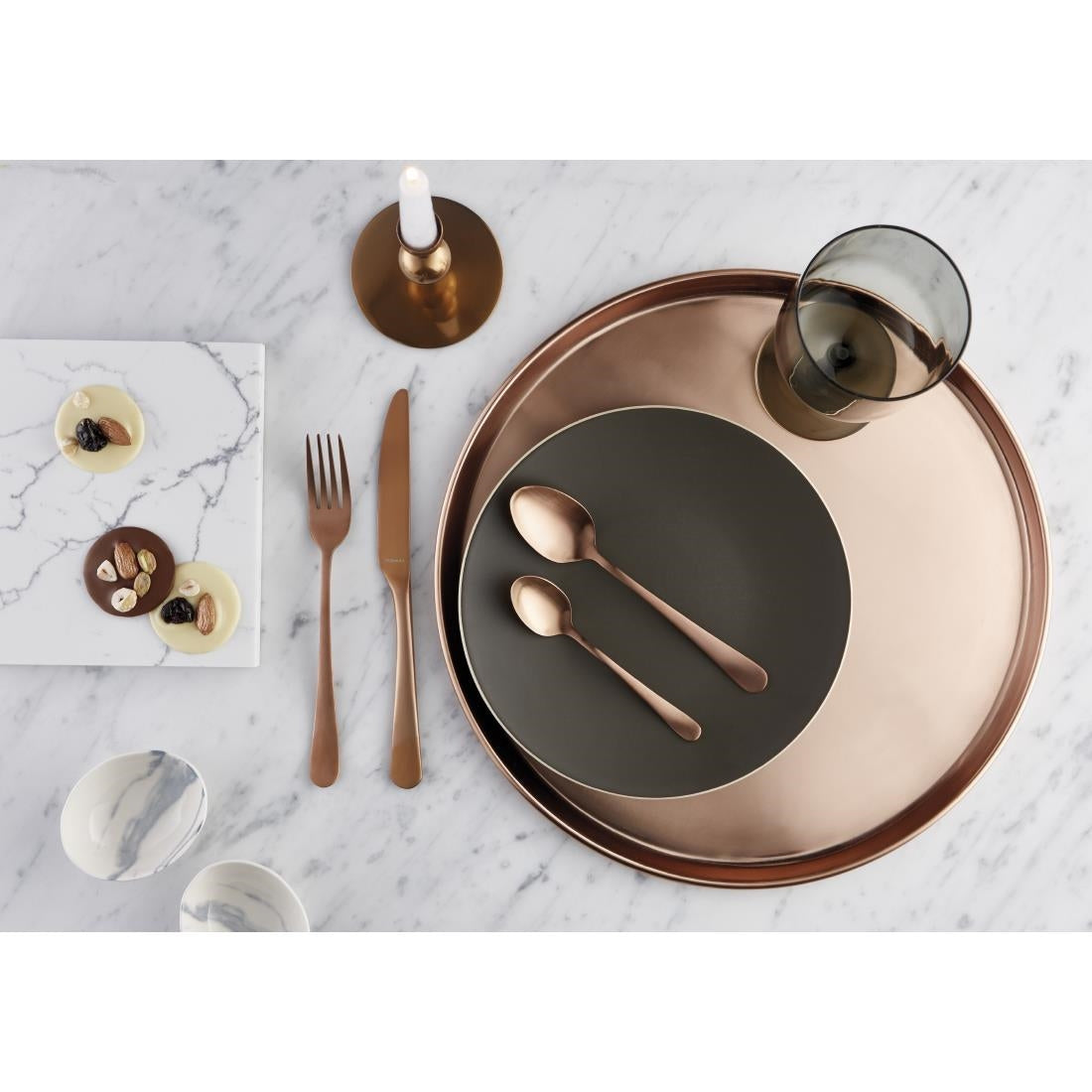 Amefa Blush Table Knife Copper (Pack of 12) - DX630 Table Knives Amefa