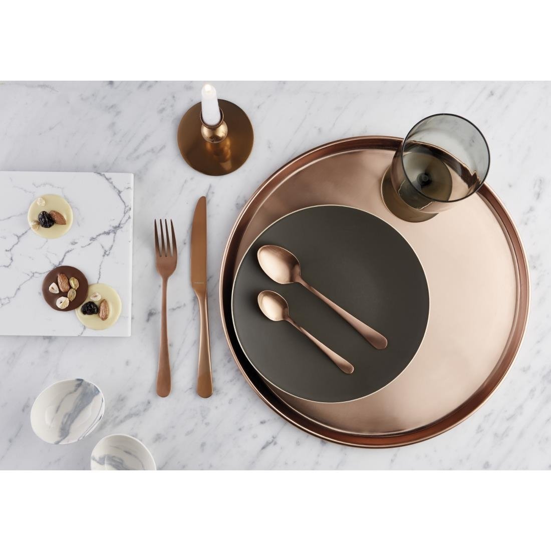 Amefa Blush Medium Teaspoon Copper (Pack of 12) - DX633 Amefa Cutlery Amefa