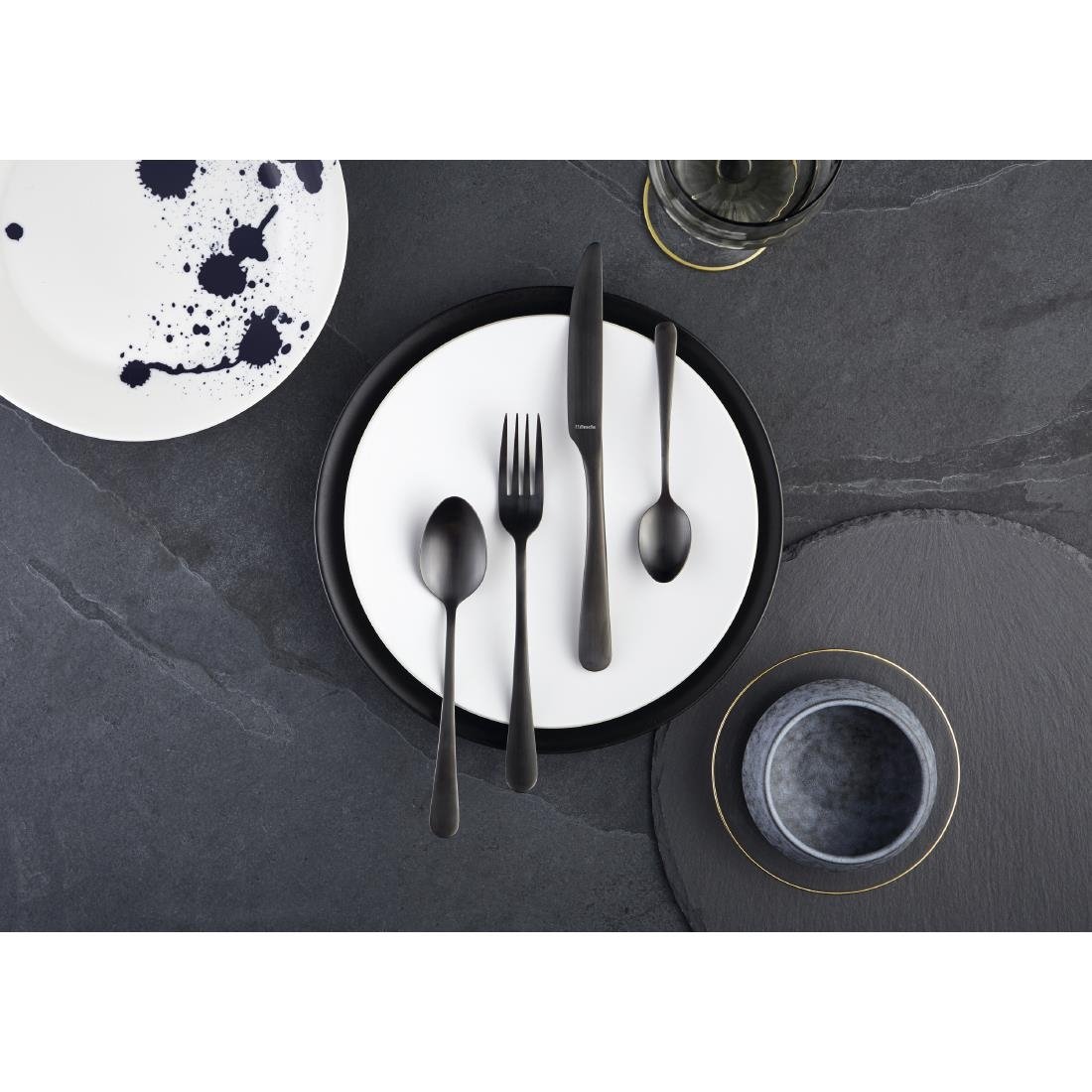 Amefa Table Fork Black (Pack of 12) - DX635 Amefa Cutlery Amefa
