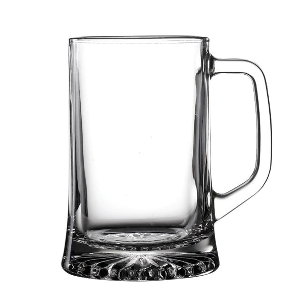 Onis Maxim Beer Mugs Nucleated (620ml) (Lined 1 Pint) (Pack of 6) - DX731 Beer Glasses Onis