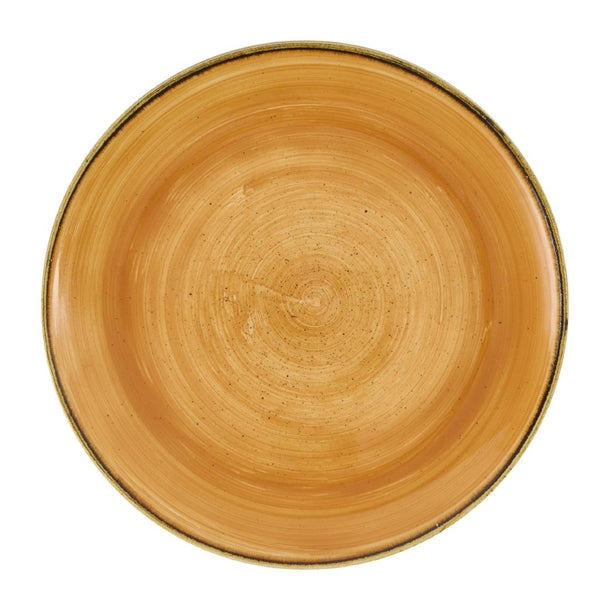 Churchill Stonecast Tangerine Coupe Plate 260mm (Pack of 12) - DX773 Plates Churchill Super Vitrified