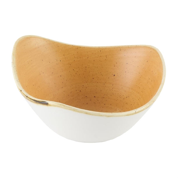 Churchill Stonecast Tangerine Triangle Bowl 153mm (Pack of 12) - DX780 Bowls Churchill Super Vitrified
