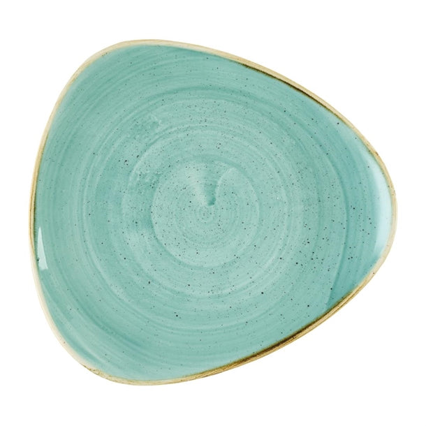 Churchill Stonecast Mint Triangle Plate 229mm (Pack of 12) - DX789 Plates Churchill Super Vitrified