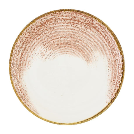 Churchill Studio Prints Homespun Accents Coral Coupe Plate 260mm (Pack of 12) - DX795 Plates Churchill Super Vitrified
