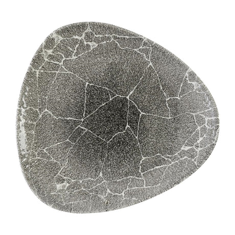 Churchill Studio Prints Kintsugi Quartz Black Triangle Plate 265mm (Pack of 12) - DX810 Plates Churchill Super Vitrified