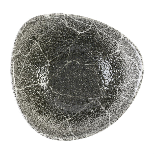 Churchill Studio Prints Kintsugi Quartz Black Triangle Bowl 185mm (Pack of 12) - DX813 Bowls Churchill Super Vitrified