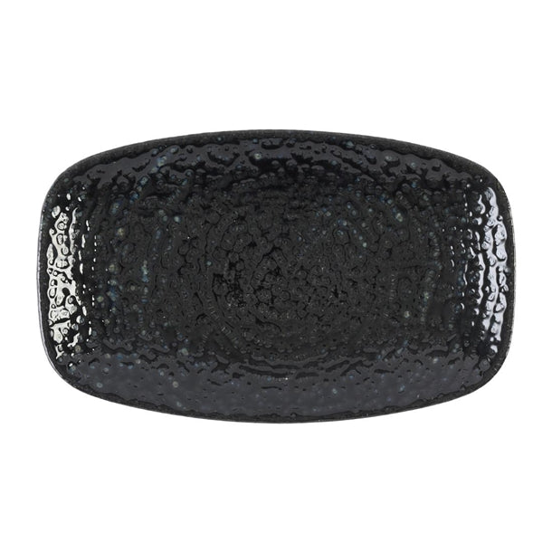 Churchill Studio Prints Homespun Chroma Carbon Chefs' Oblong Plate No. 1 (200 x 121mm)(Pack of 12) - DX829 Plates Churchill Super Vitrified
