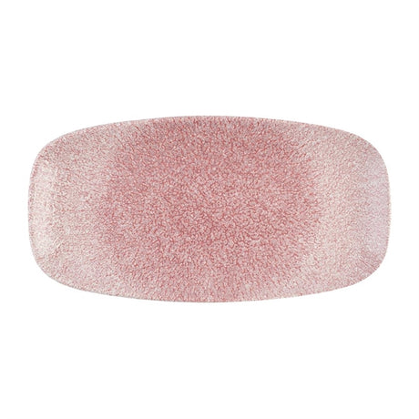 Churchill Studio Prints Raku Rose Quartz Pink Chefs' Oblong Plate No. 3 (153 x 298mm) (Pack of 12) - DX843 Plates Churchill Super Vitrified