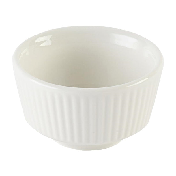 Churchill Nourish White Kochi Dip Pot 48 x 80mm(Pack of 12) - DX859 Churchill Super Vitrified Churchill Super Vitrified