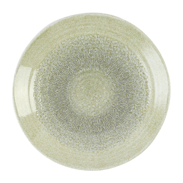Dudson Harvest Grain Speckled Green Organic Coupe Plate 230mm(Pack of 12) - DX863 Plates Churchill