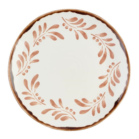 Dudson Harvest Mediterranean Terracotta Organic Coupe Plate 230mm (Pack of 12) - DX875 Plates Churchill