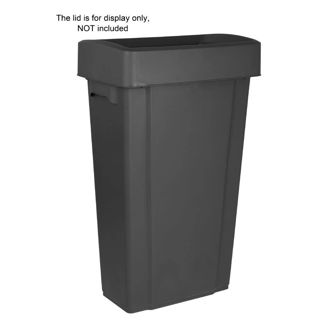 Jantex Slim Bin 80Ltr Black - DX966 Jantex