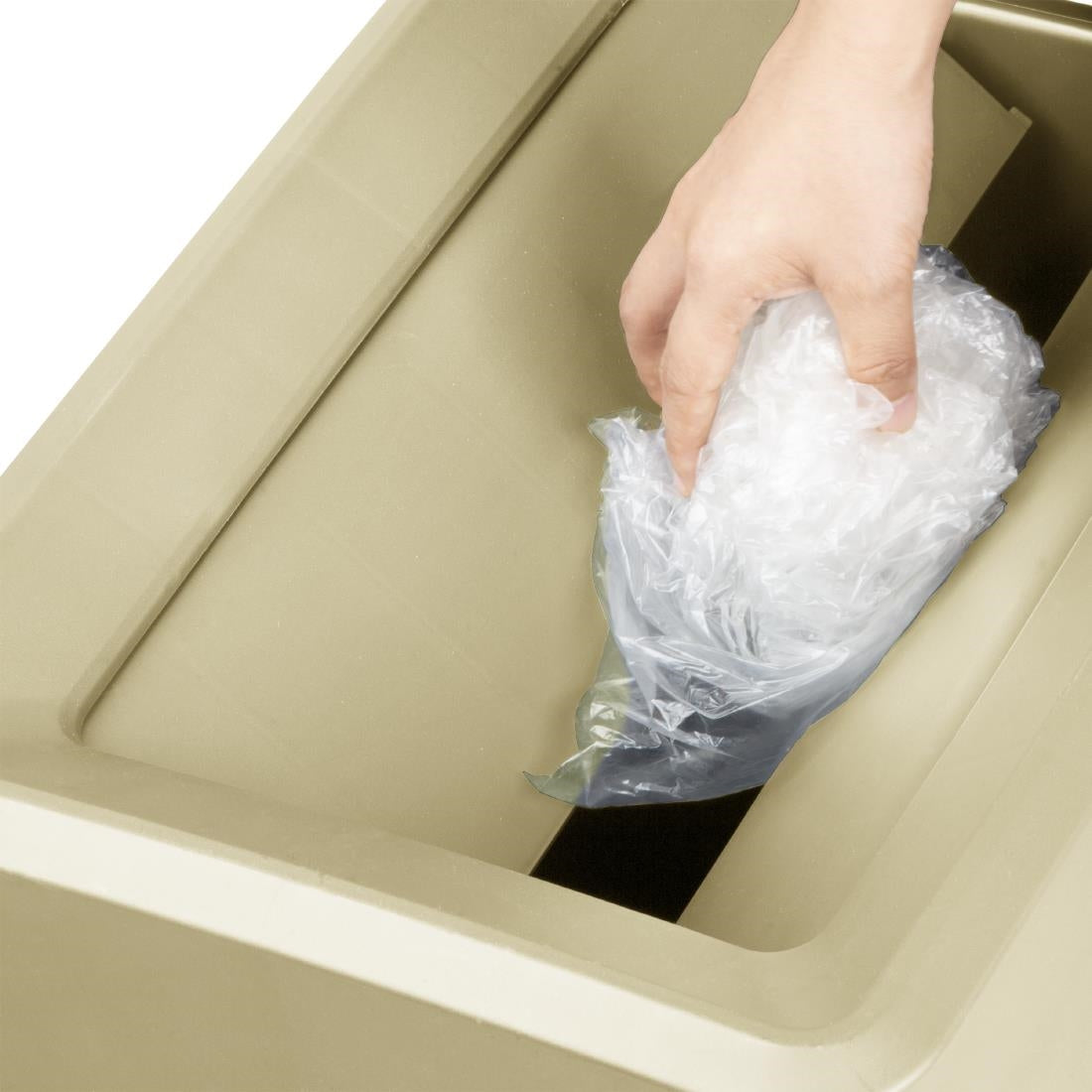 Jantex 60/80ltr Slim Bin Lid Beige - DX967 Jantex