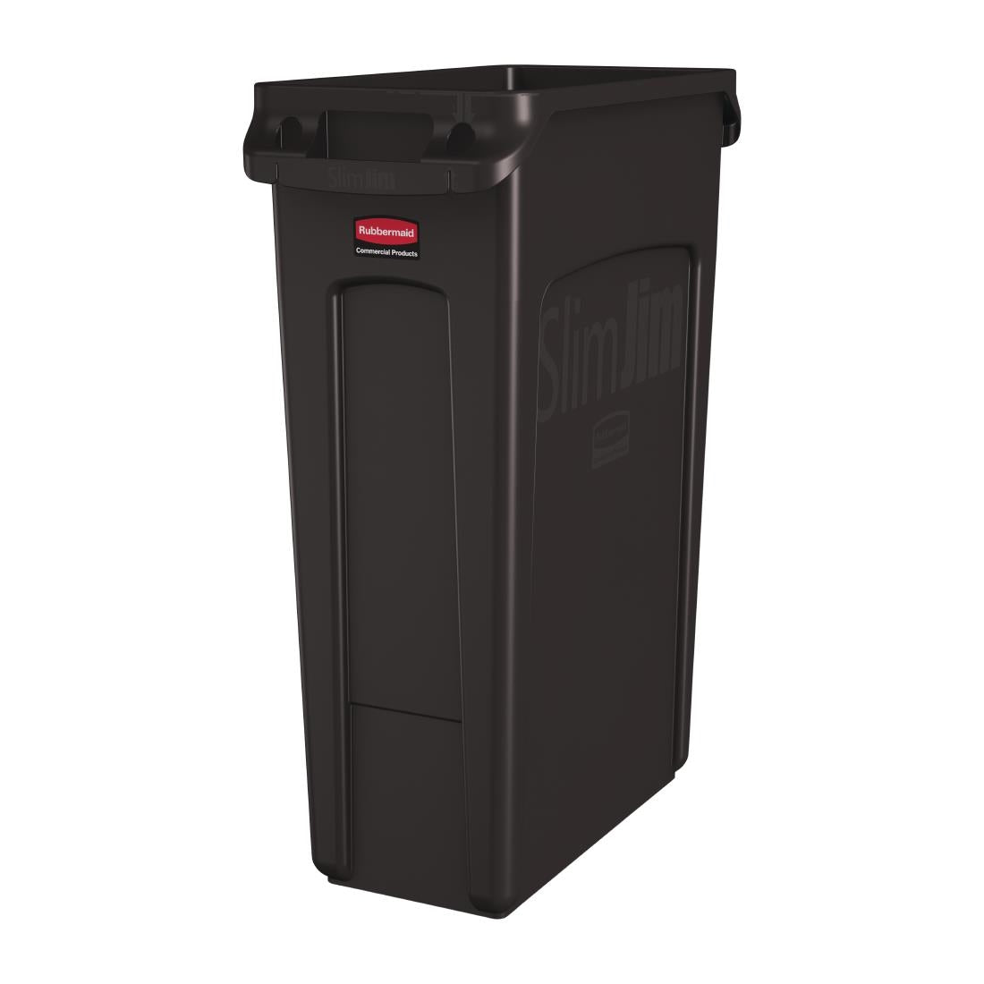 Rubbermaid Slim Jim Container With Venting Channels Brown 87Ltr - DY110 Slim Jim