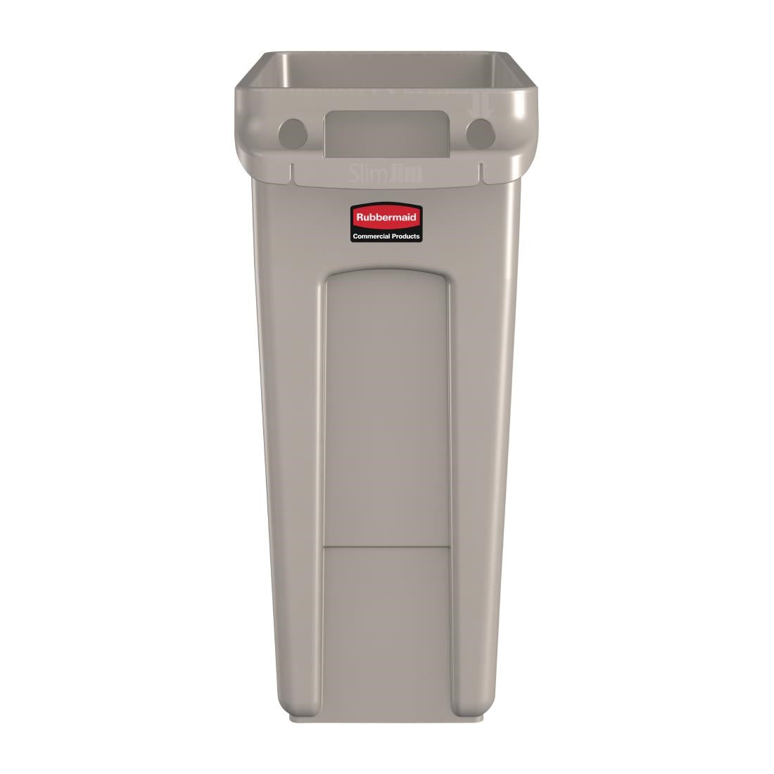 Rubbermaid Slim Jim Container With Venting Channels Beige 60Ltr - DY112 Slim Jim