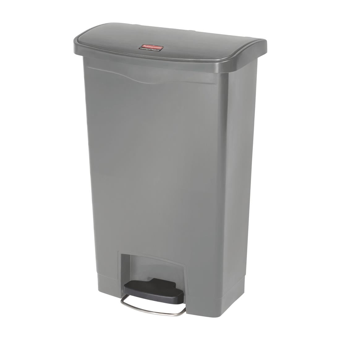 Rubbermaid Slim Jim Step On Front Step Pedal Bin Grey 50Ltr - DY115 Slim Jim