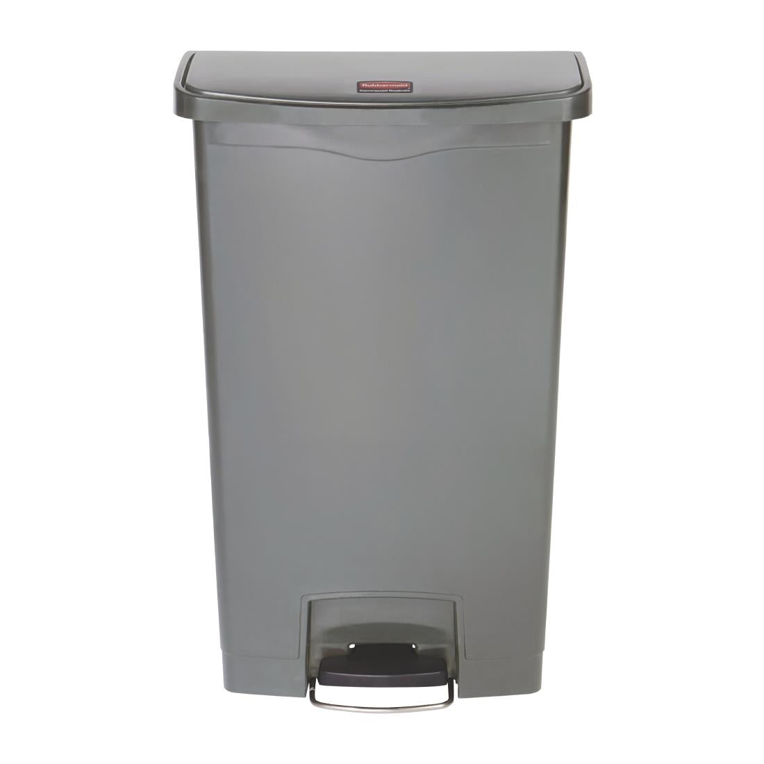 Rubbermaid Slim Jim Step On Front Step Pedal Bin Grey 68Ltr - DY116 Slim Jim