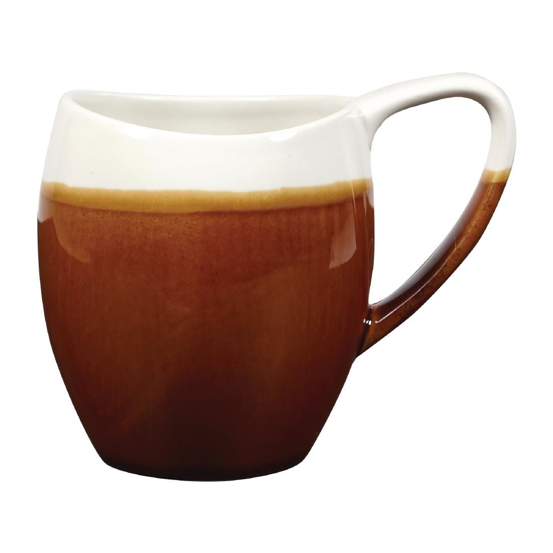 Churchill Monochrome Bulb Mugs Cinnamon Brown 360ml (Pack of 6) - DY163 Churchill Super Vitrified Churchill