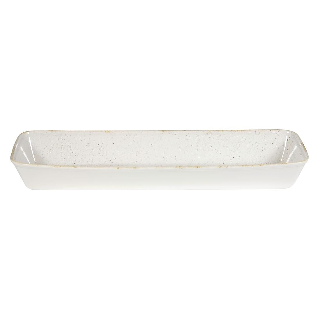 Churchill Stonecast Hints Rectangular Baking Dishes Barley White 160 x 530mm - DY203 Churchill Super Vitrified Churchill