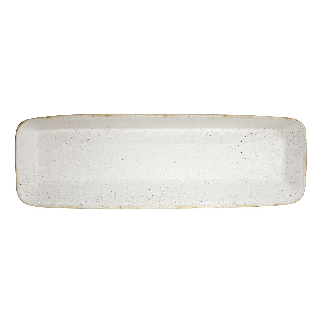 Churchill Stonecast Hints Rectangular Baking Dishes Barley White 160 x 530mm - DY203 Churchill Super Vitrified Churchill