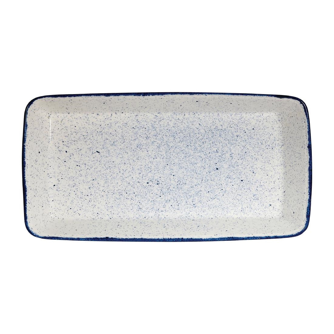 Churchill Stonecast Hints Rectangular Baking Dishes Indigo Blue 325 x 530mm - DY208 Churchill Super Vitrified Churchill