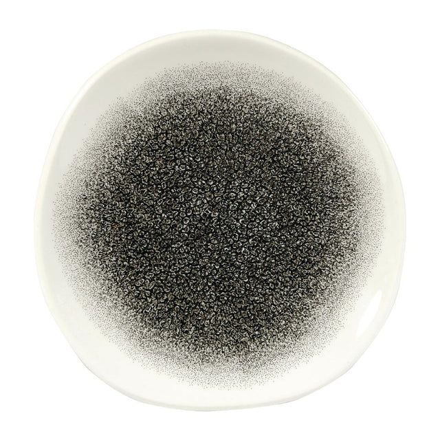 Churchill Studio Prints Raku Round Trace Plates Quartz Black 186mm (Pack of 12) - DY217 Plates Churchill