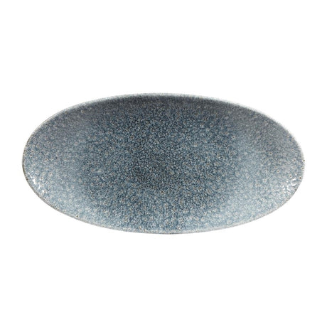 Churchill Studio Prints Raku Oval Plates Topaz Blue 299mm (Pack of 12) - DY218 Plates Churchill