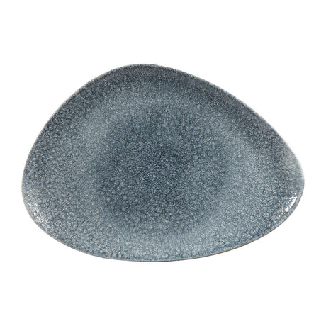 Churchill Studio Prints Raku Triangular Plates Topaz Blue 356mm (Pack of 6) - DY221 Plates Churchill