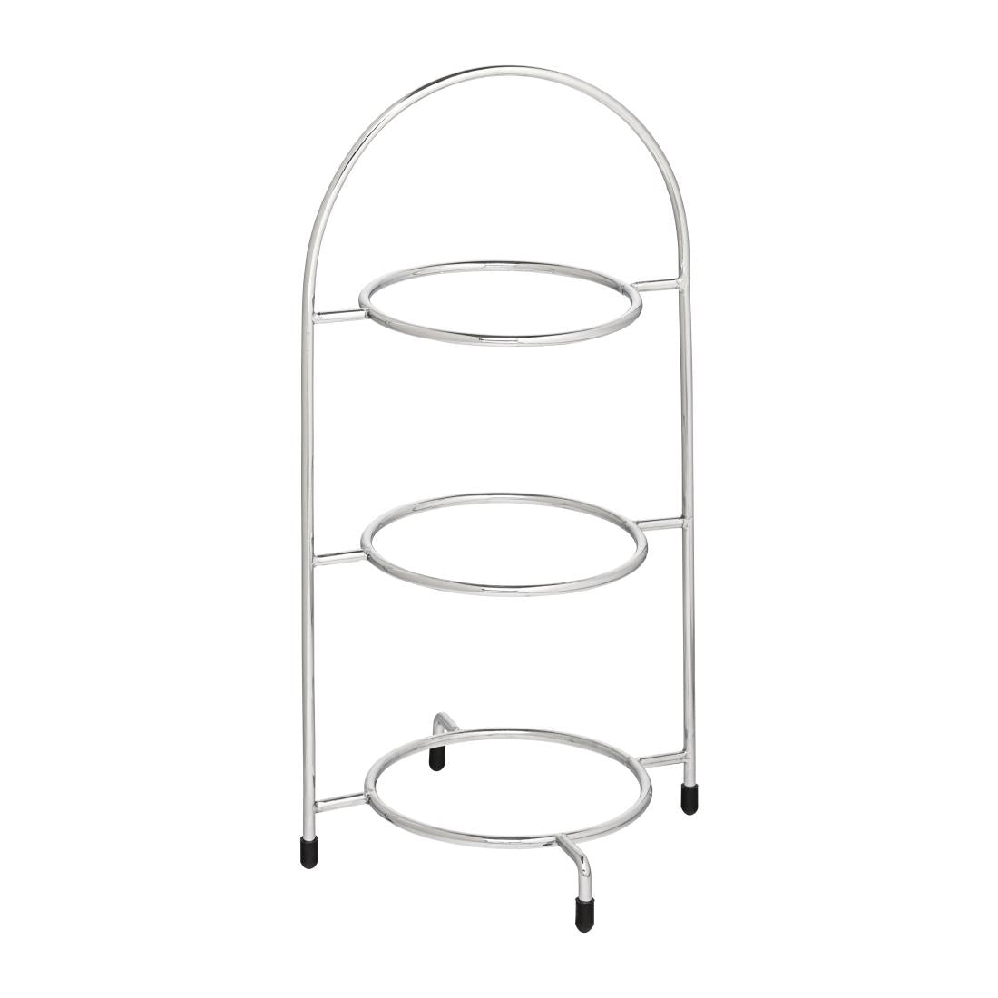Utopia Chrome Three Tier Cake Stand 200mm - DY296 Utopia