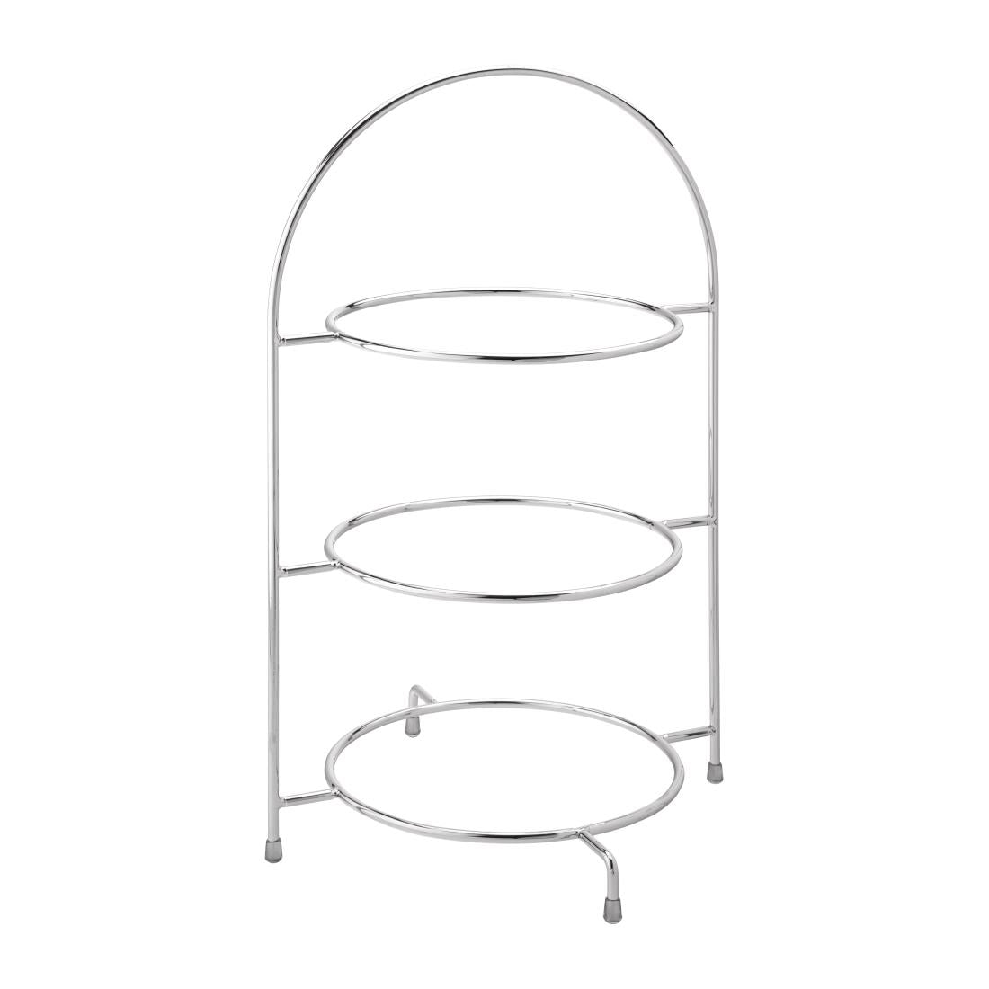 Utopia Chrome Three Tier Cake Stand 270mm - DY298 Utopia