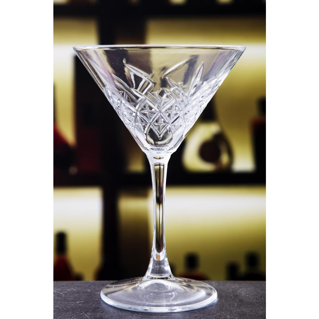 Utopia Timeless Vintage Martini Glasses 230ml (Pack of 12) - DY300 Cocktail Glasses Utopia