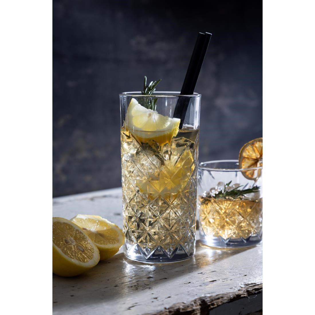 Utopia Timeless Vintage Hi Ball Glasses 450ml (Pack of 12) - DY305 Arcoroc Hi Balls and Tumblers Utopia