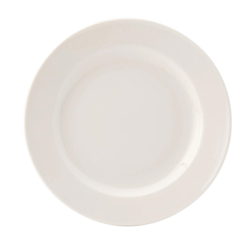 Utopia Pure White Wide Rim Plates 170mm (Pack of 24) - DY310 Plates Utopia