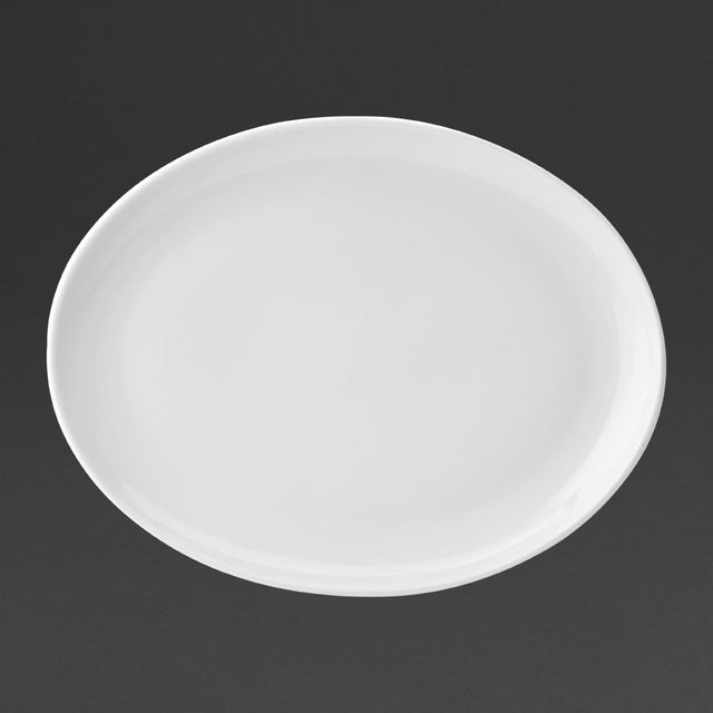 Utopia Pure White Oval Plates 360mm (Pack of 18) - DY322 Plates Utopia