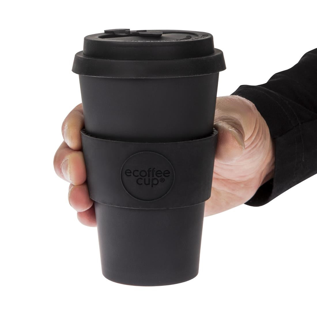 ecoffee Cup Reusable Coffee Cup Kerr & Napier Black 14oz - DY493 ecoffee cup