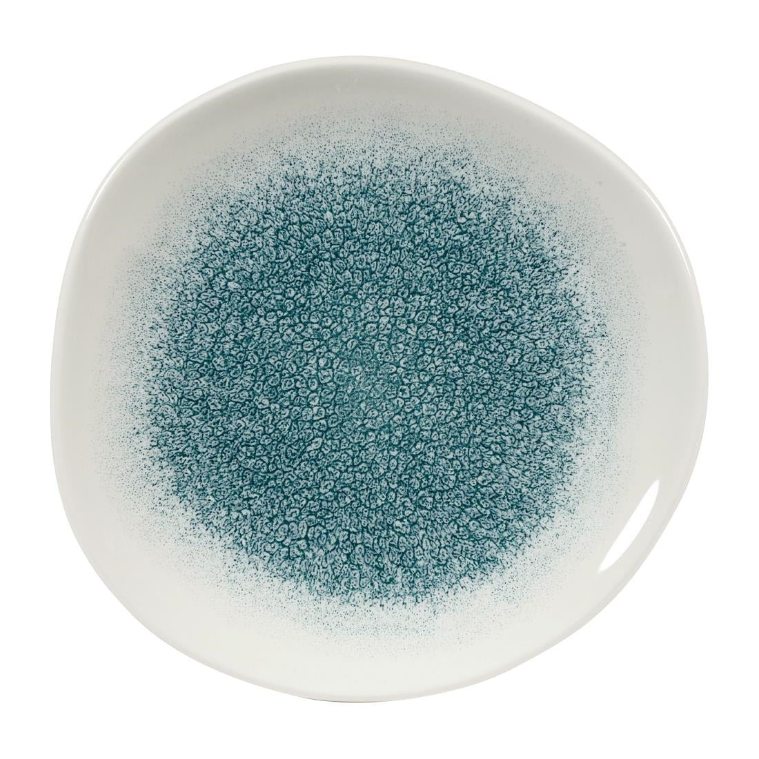 Churchill Raku Round Trace Plate Jade Green 186mm (Pack of 12) - DY497 Plates Churchill