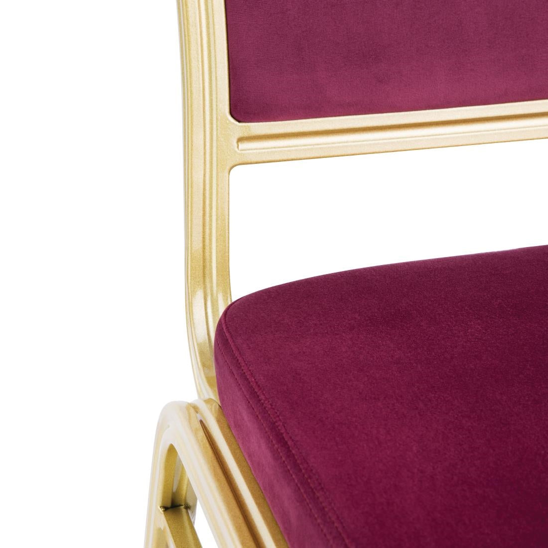 Bolero Regal Banquet Chairs Claret (Pack of 4) - DY695 Bolero