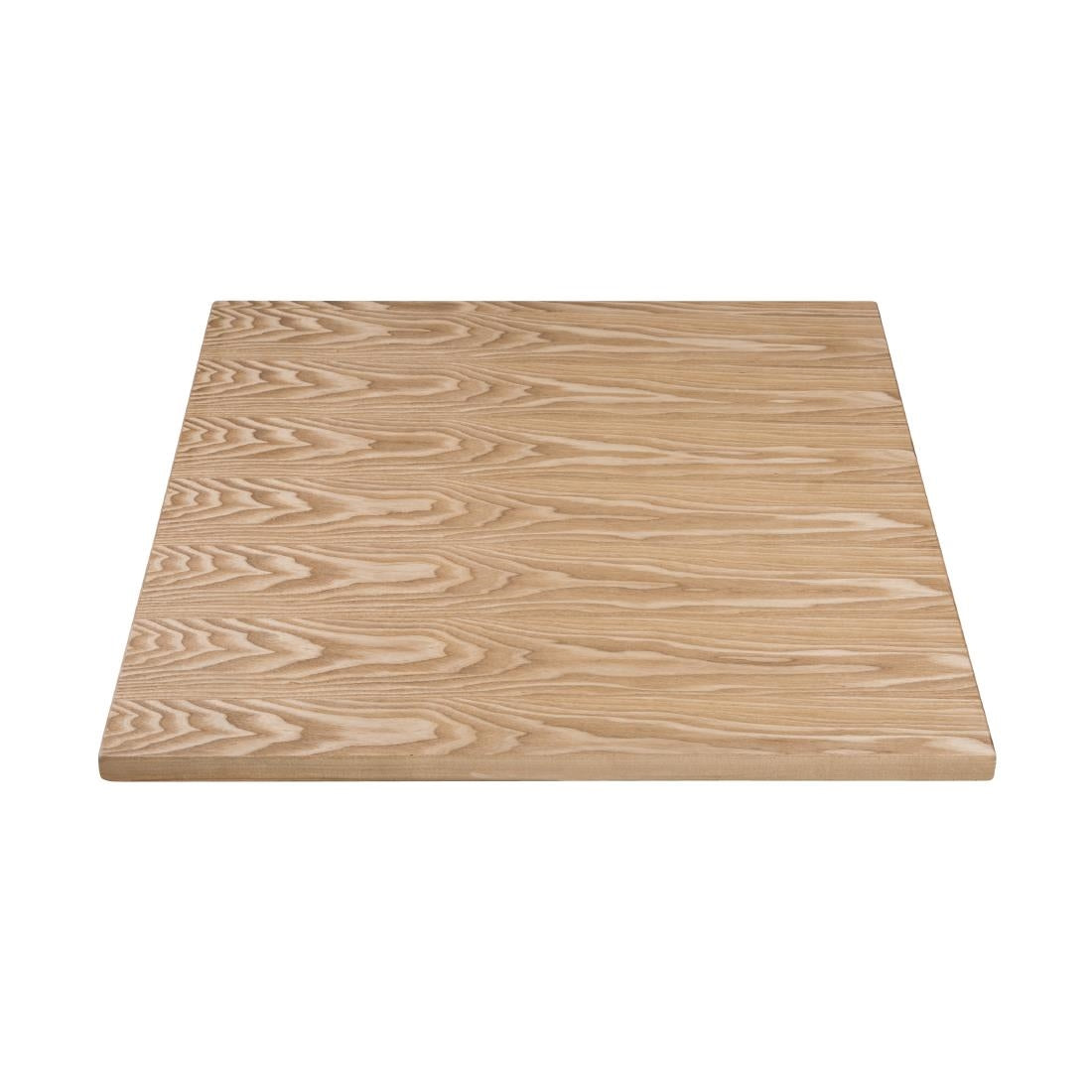 Bolero Pre-drilled Square Table Top Natural Ash Veneer 700mm - DY717 Wood Effect Table Tops Bolero