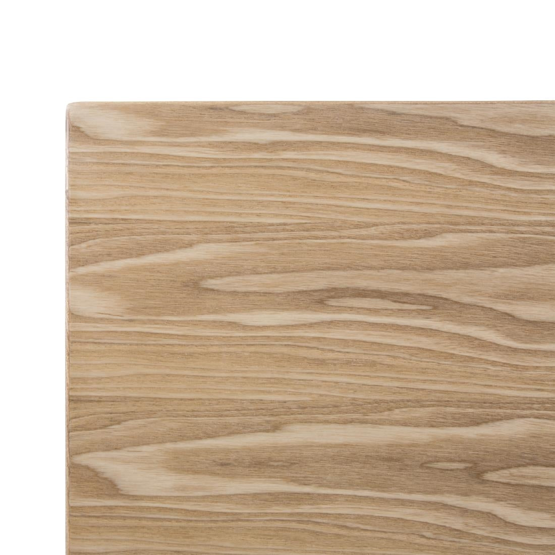 Bolero Pre-drilled Square Table Top Natural Ash Veneer 700mm - DY717 Wood Effect Table Tops Bolero